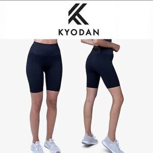Kyodan high waisted black biker shorts